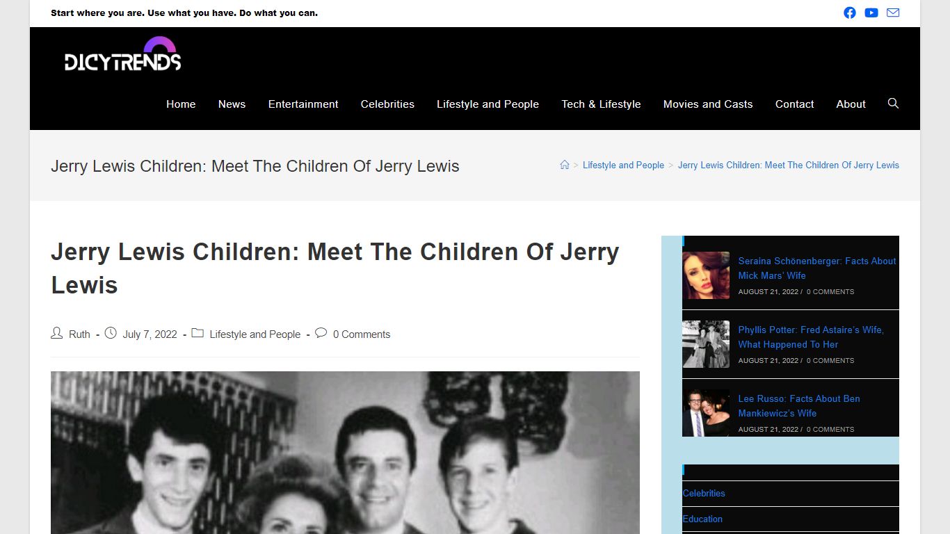 Jerry Lewis Children: Meet The Children Of Jerry Lewis