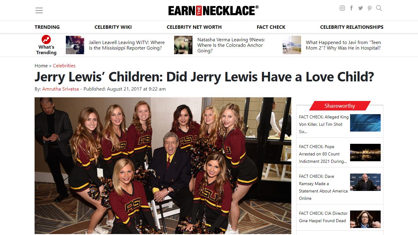 Jerry Lewis’ Children: Did Jerry Lewis Have a Love Child?